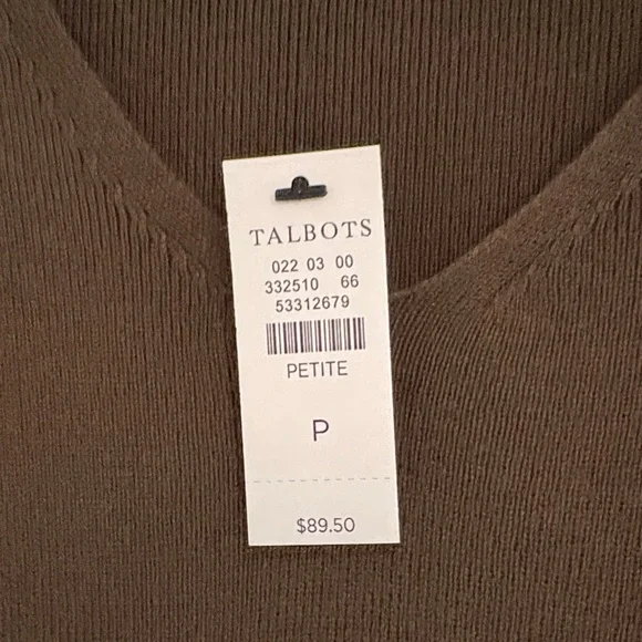 TALBOTS LODEN GREEN PULLOVER - Picture 3 of 4